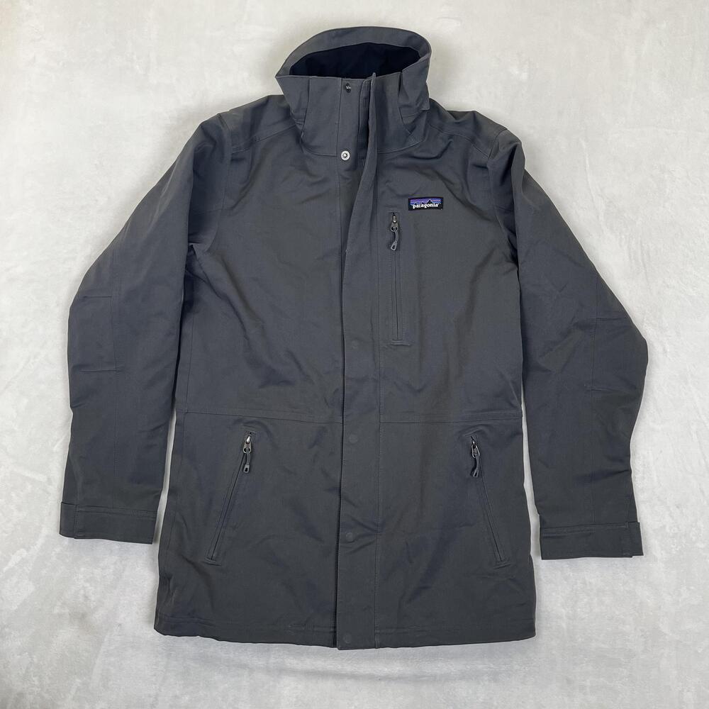 Patagonia Jacket Mens XS Gray H2No Hooded Waterproof Insulated Parka Coat